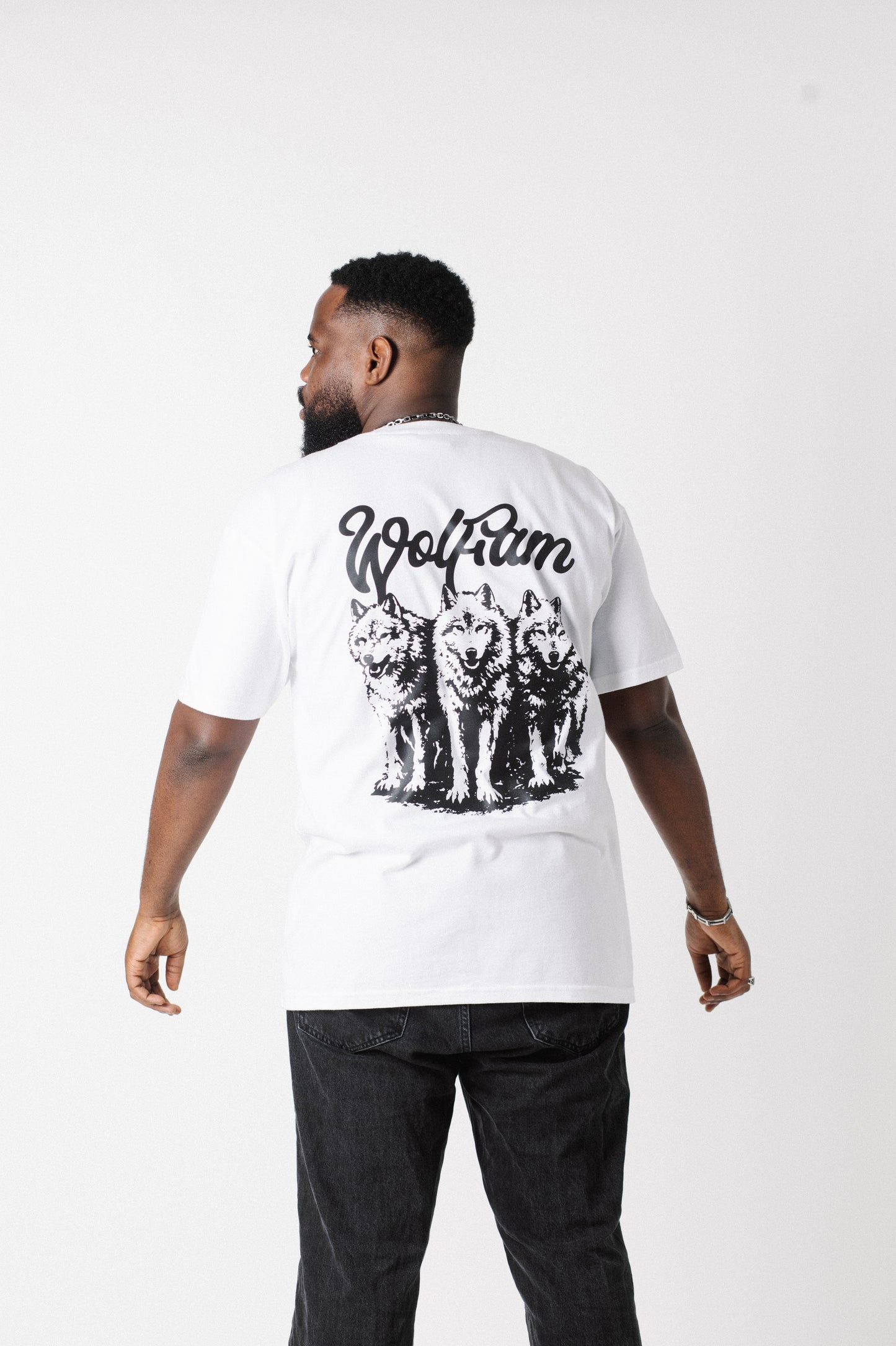 TEE SHIRT BLANC WOLFAM "3WOLF"