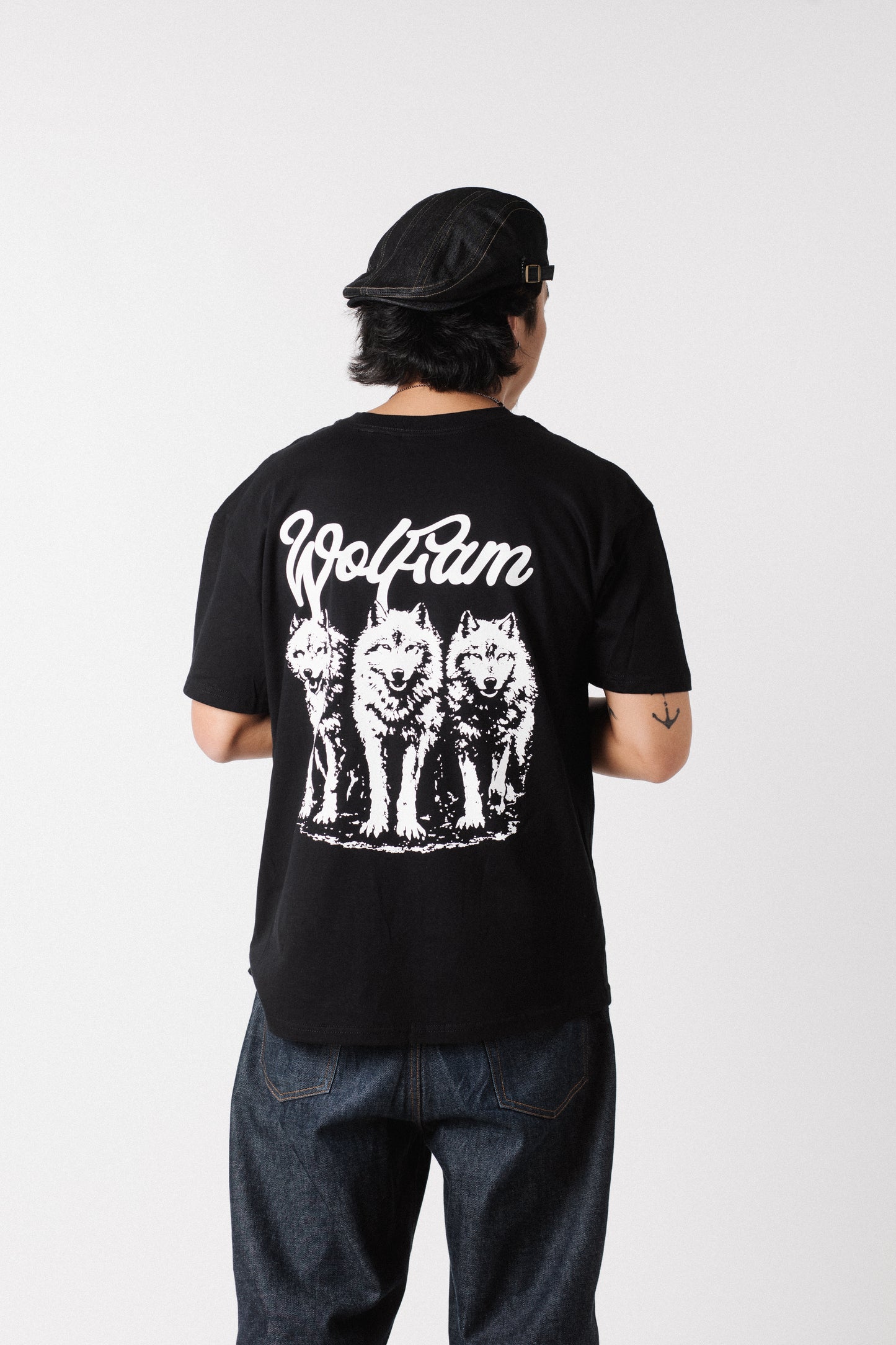 TEE SHIRT WOLFAM NOIR "3WOLF"